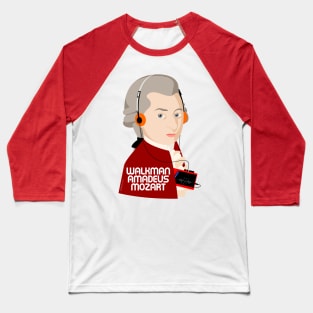 W. Amadeus Mozart Baseball T-Shirt